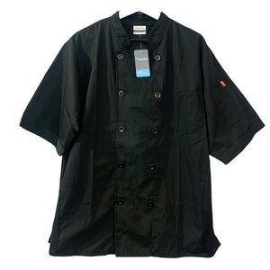 Happy Chef NEW CookCool Top Black Medium Breathable Performance Cooking Workwear
